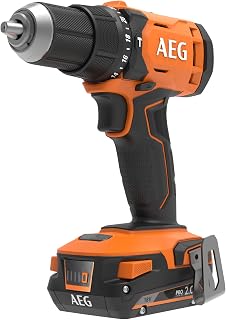 AEG - Perceuse à percussion sans fil à batterie - couple puissant 60Nm - mallette de transport, 2 batteries 18V 2,0 Ah et chargeur de batterie - BSB 18 G4-202C - Image 1