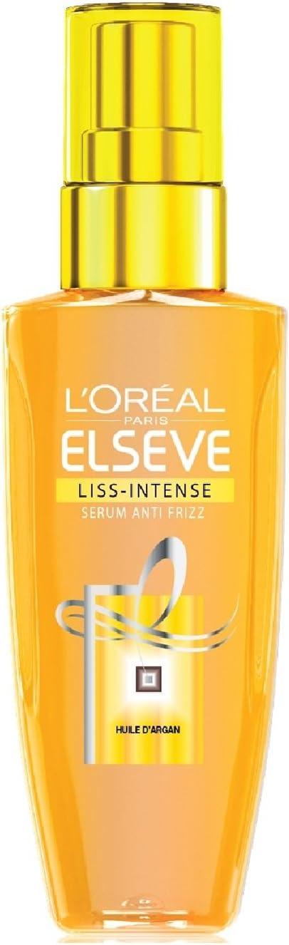 L'ORÉAL PARIS Anti-Frizz Serum for Dry, Rough or Unruly Hair - Without Rinsing - Elsève Smooth-Intense - 50 ml - Image 1