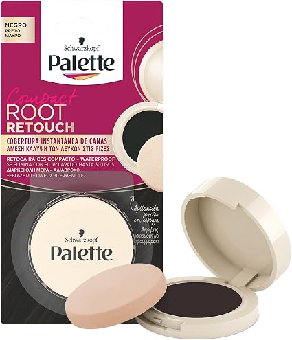 Schwarzkopf PALETTE RETOUCH Black Cream 26g for All Hair - Image 1