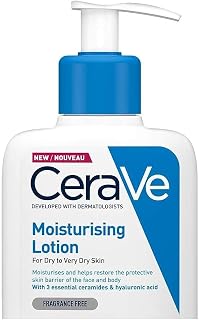 CeraVe - Lait Hydratant - Nourrit, Hydrate et Aide à Restaurer la Barrière Cutanée - Visage & Corps - Acide Hyaluronique + 3 Céramides Essentiels - Sans Parfum - Peau Sèche à Très Sèche - 236 ml - Image 1