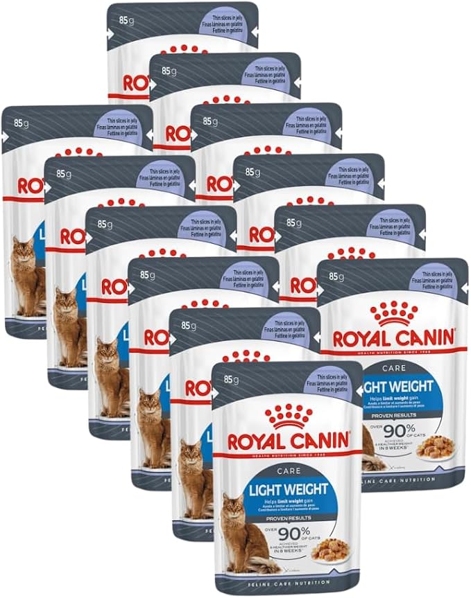Royal Canin - Royal Canine Cat Jelly Ultra Light (X12) Roy Light Jelly 12 Sachets - Image 1