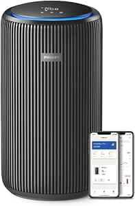 PHILIPS Air Purifier 4200 Series, HEPA NanoProtect + Dual Activated Carbon Filter, CADR 600m³/h for 156m2, Ultra-Quiet, Smart and Energy Efficient (AC4221/11)