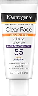 Liquid Sunscreen Lotion SPF 55 Lightweight Water Repellent Formula Non Greasy Broad Spectrum Protection Against UV Rays 90ml - Image 1