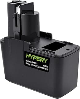12V 3000mAh Batterie de Rechange NI-MH pour Bosch 3300K 3500 BAT011 PSR120 PSR120 BH1214H BH1214L BH1214MH 2607335055 2607335081 2607335090 2610910405 26073 35071 GSB12 VSE-2 GSR12V