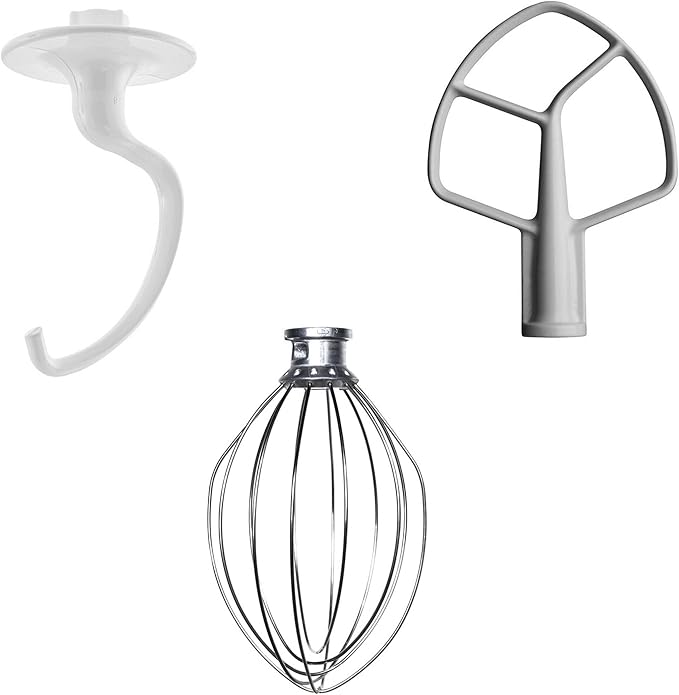 K5AB K5ADH Kneading Hook, K5AWW Whisk for KitchenAid Heavy Duty 5KPM50 Robot - Image 1