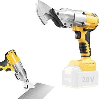 Ciseaux électriques sans fil pour Dewalt batterie 20 V, 300 N.m Ciseaux électriques sans balais avec tête rotative à 360 °, épaisseur de ciseaux max. 2 mm pour tôle, cuir moquette - Image 1