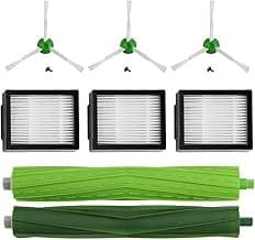 MIRTUX Accessory Pack Compatible with Roomba E5 E6 i1 i3 i3+ i7 E5154 E5158 J7 Complete Replacement Parts Kit Includes Side Brushes, Filters and Replacement Puller Rollers