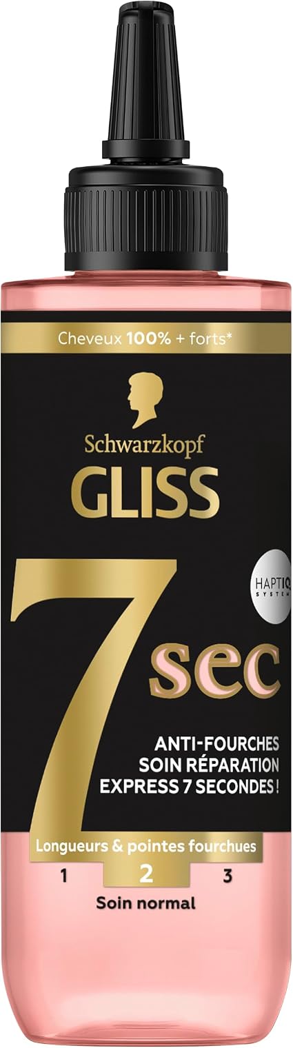 Schwarzkopf - Gliss – Express Repair Treatment 7 Seconds – SOS Lengths and Split Ends – Flexibility and Shine – Ionic Complex and Grape Seed Oil – 200 ml - Image 1