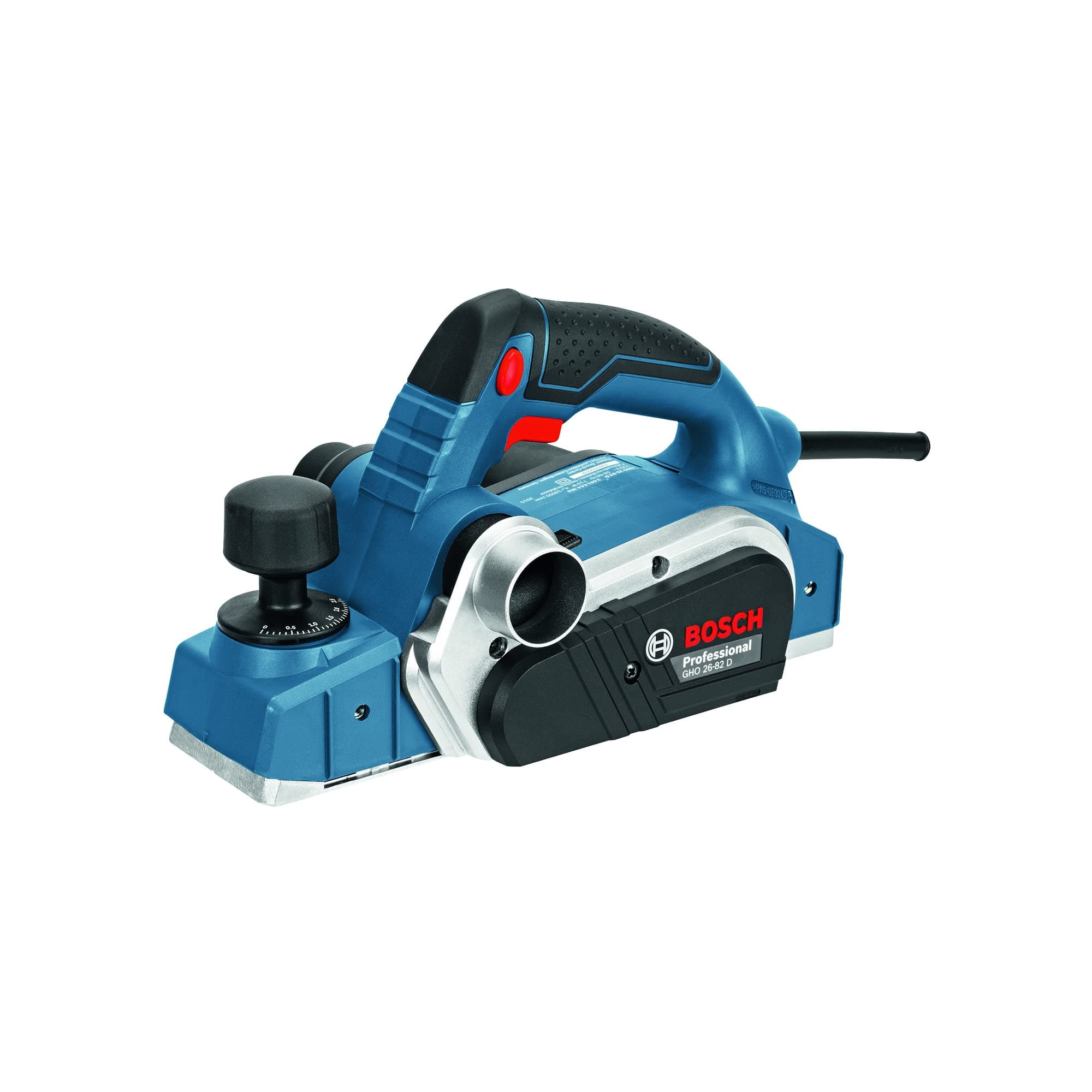 Bosch Professional planer GHO 26-82 D (power 710 W, with dust bag, angled screwdriver, parallel stop)