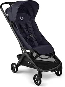 Bugaboo Butterfly 2 Lightweight Cabin Size Travel Stroller Single Handed Foldable and Transportable with Reclining Seat, Storage Basket, Carry Strap (6 Months to 4 Years, Deep Indigo