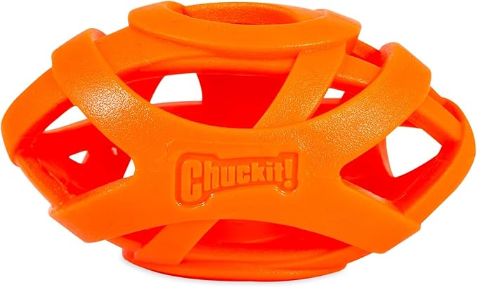 Chuckit! Breathe Right Football Small Rugby Ball Chasing Toy for Dogs - Image 1