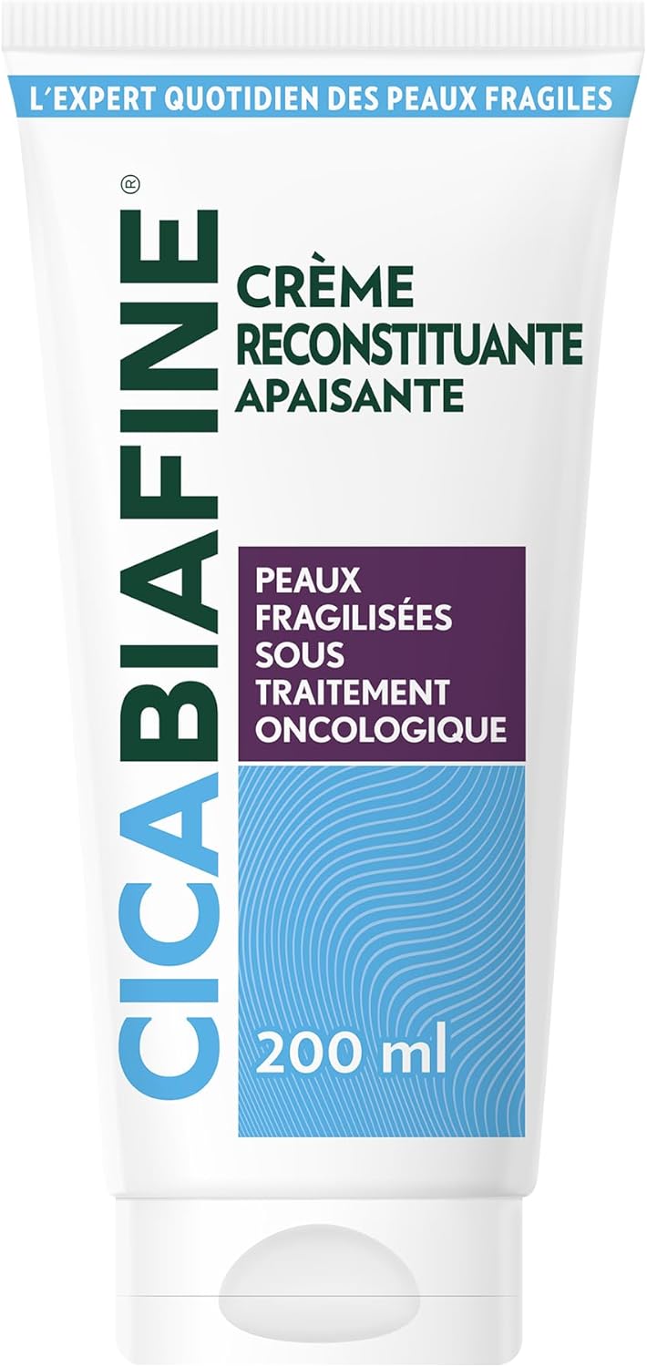 Cicabiafine | Soothing Replenishing Cream (200 ml tube) – Cream for weakened skin and under oncology treatment – Moisturizing cream to repair the skin immediately - Image 1