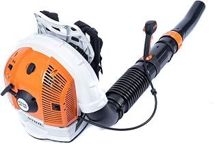 BR 700 professional leaf blower on the back, with adjustable length blowing tube and a maximum blowing force of 88 m/s - Image 1