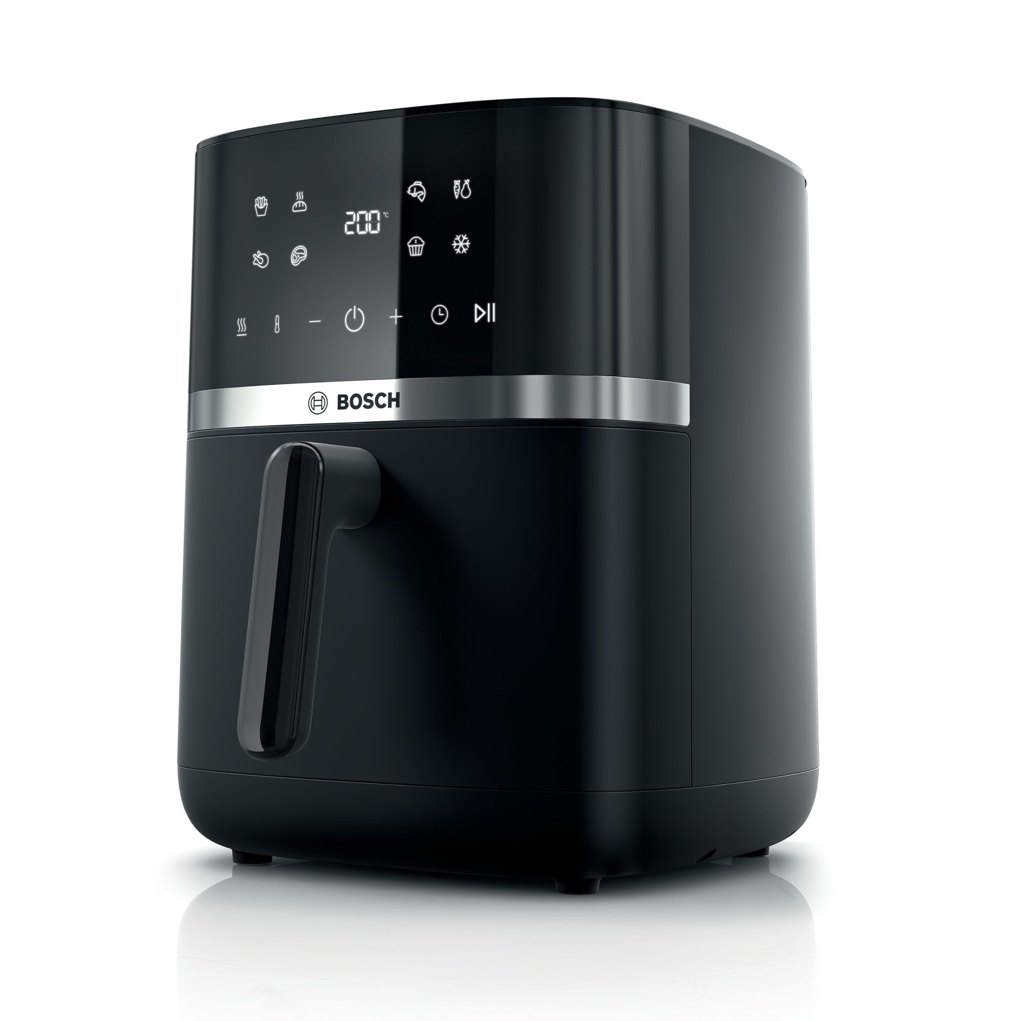 Bosch Air Fryer Series 4, MAF462B0, Oil Free Deep Fryer, 6.1 L, 7 Programs, Dual Heat, Defrost & Keep Warm Functions, Touch Screen, Cooks Up To 65% Faster, Black - Image 1