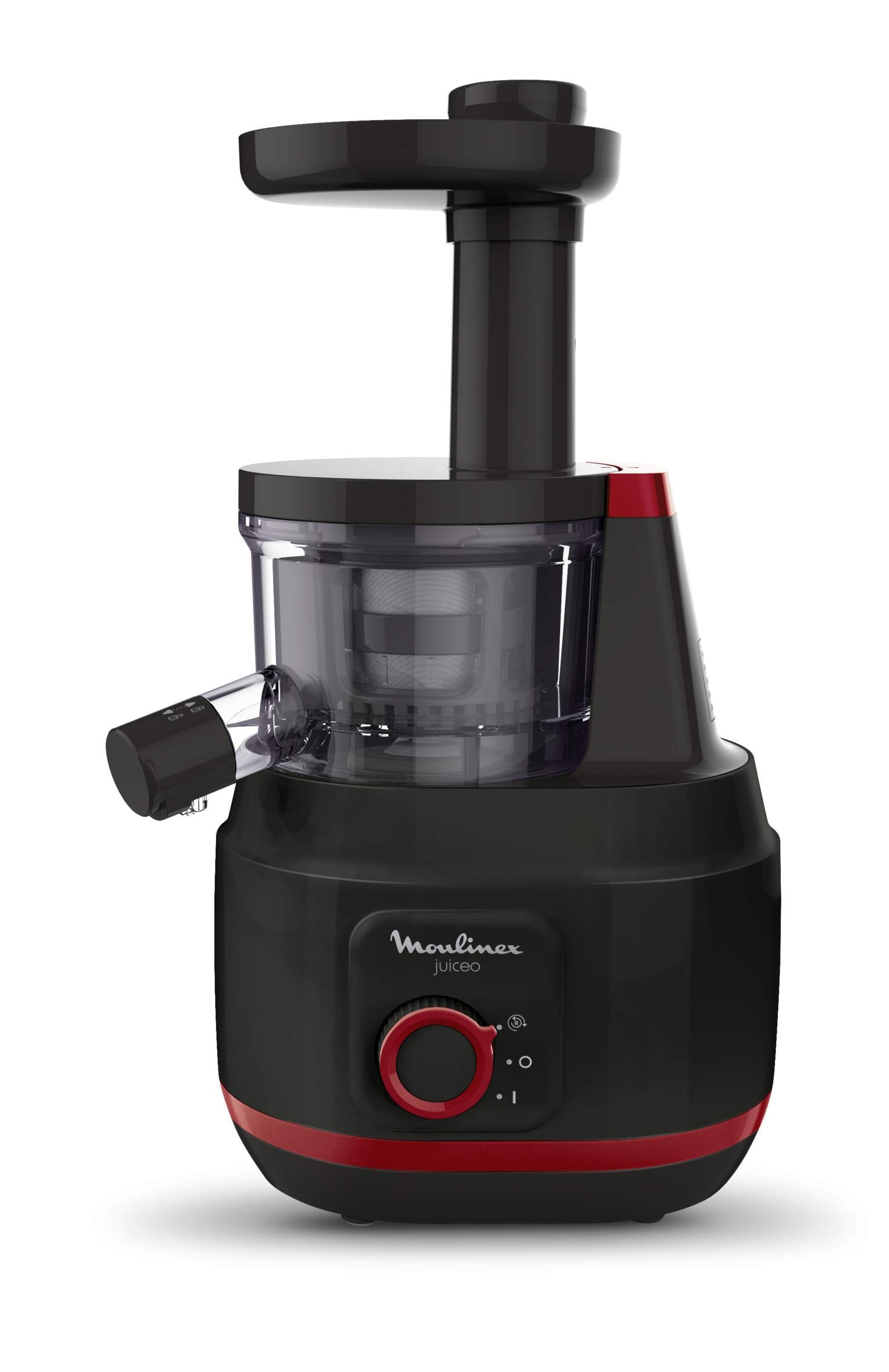 Moulinex ZU1508 Juiceo Cold Juice Extractor, Easy Clean, Dishwasher Safe, 150 W, 0.8 L, Plastic, Black - Image 1