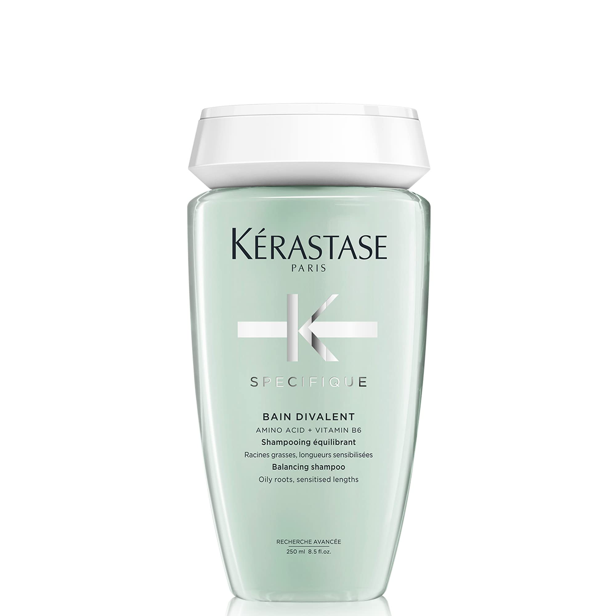 KÉRASTASE Spécifique - Bath Divalent - Balancing Shampoo - Purifies & Facilitates Styling - Amino Acid & Vitamin B6 - Oily Roots & Sensitized Lengths - 250 ml - Image 1