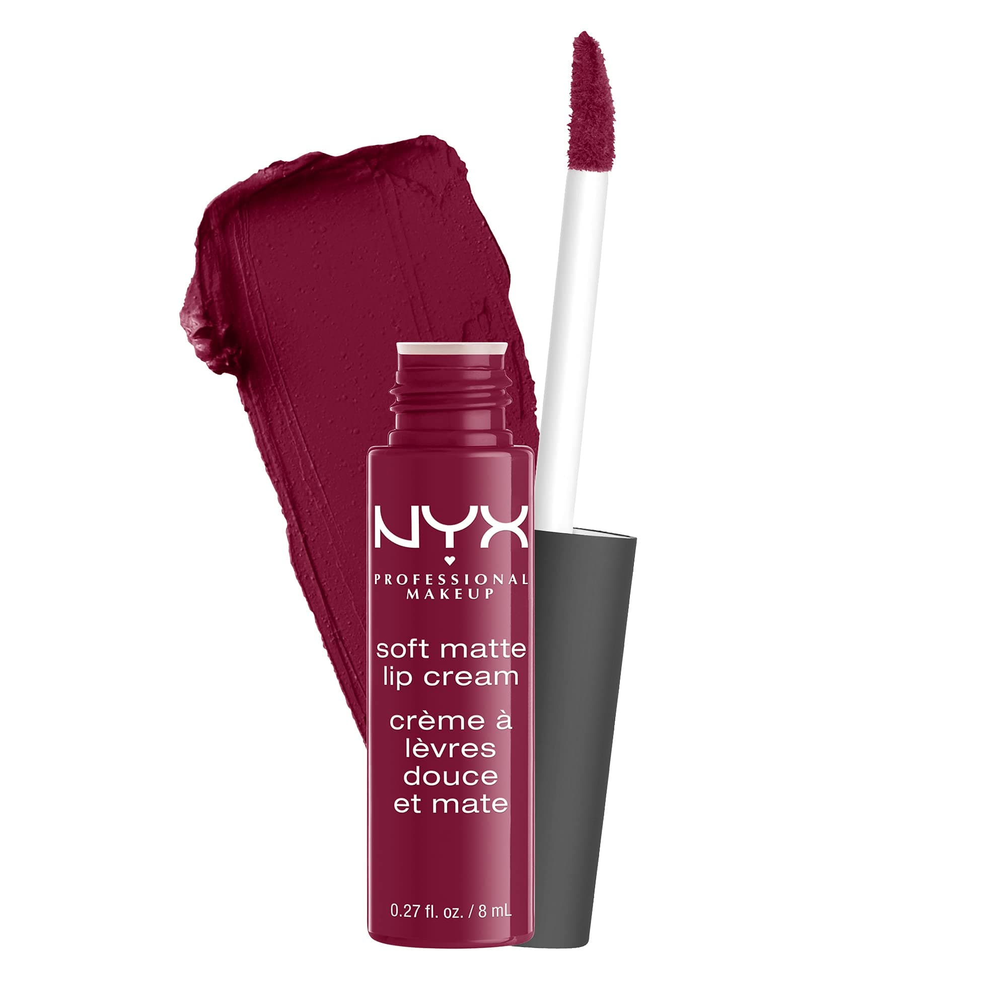 NYX Professional Makeup Soft Matte Lip Cream, Creamy Matte Finish, Ultra-Pigmented Colour, Long-Lasting Wear, Shade: Copenhagen (20)