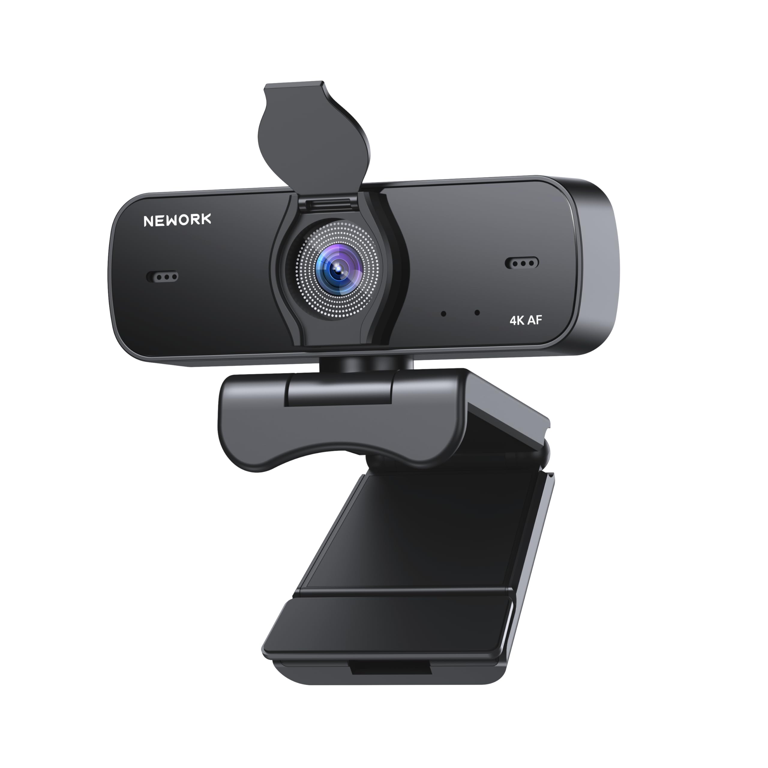 4K Webcam for PC with Sony Sensor, Auto Focus and Privacy Coverage, Ultra HD 4K Streaming Camera, 2 Microphones with Noise Erase, USB Plug & Play, 77° FOV, Webcam for - Image 1