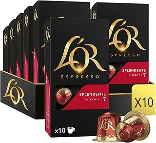 L'Or Espresso Café - 100 Capsules Splendente Intensité 7 - compatibles Nespresso®* (lot de 10 x 10) - Image 1