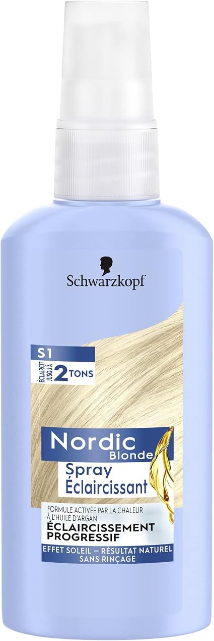 Nordic Blonde - Schwarzkopf – Brightening Spray S1 – Gradual Lightening – Lightens Up to 2 Tones – Sun Effect – Natural Result – Heat-Activated – No Rinse – 125 ml - Image 1