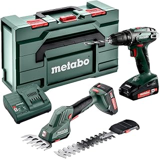metabo Perceuse-visseuse sans Fil BS 18 + SGS 18 LTX Q 685186000 18 V 2.0 Ah Li-ION + 2 Batteries, + Mallette, + Charge - Image 1