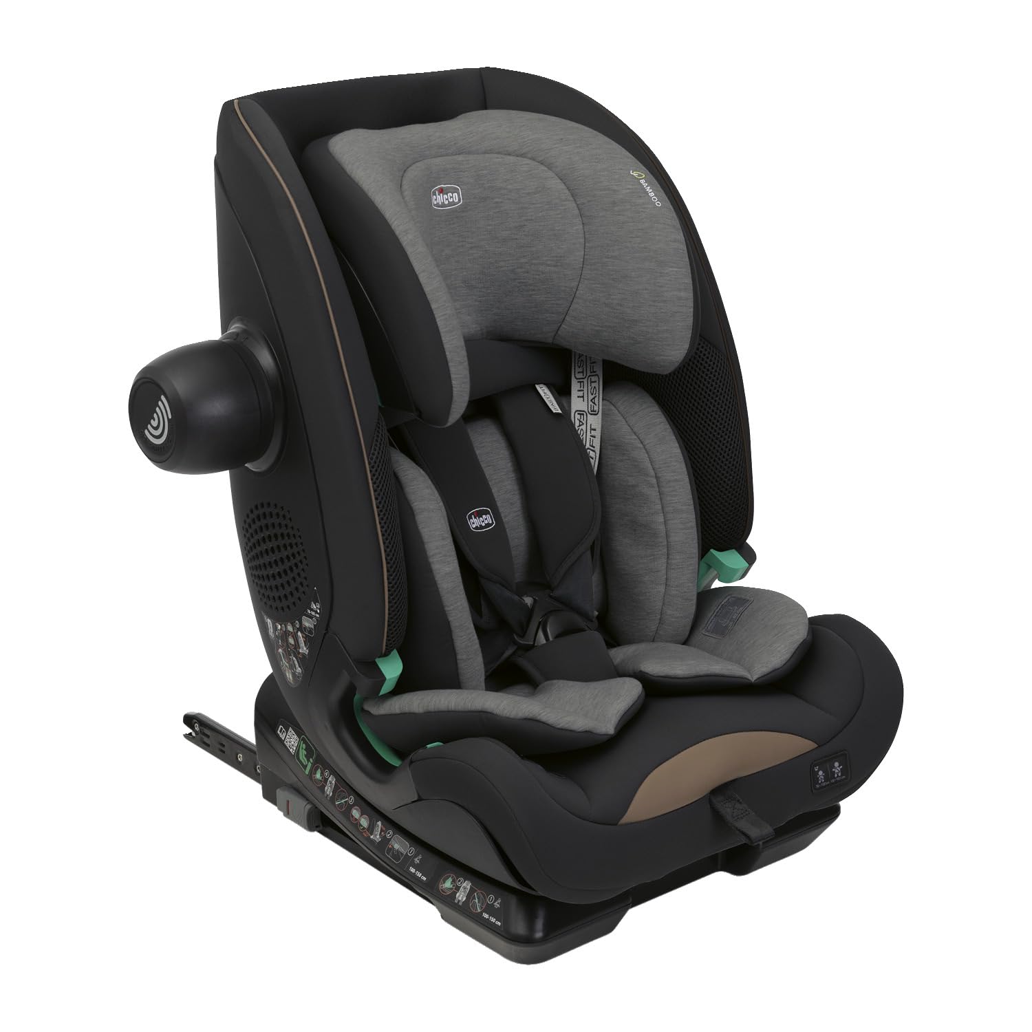 Chicco Seat&Go I-Size Car Seat with Isofix System for Children from 76 to 150 cm, Suitable for Ages 15 Months and Above, Extra Padding and Reducer Included - Image 1