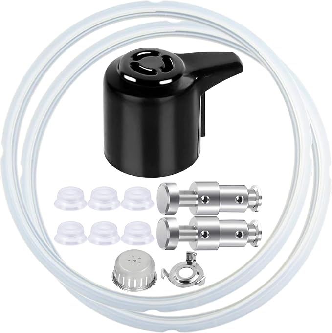 Accessory Kit for Instant Pot Duo 5, 6 Qt/Duo Plus 6 Qt Steam Release Handle Float Valve Seal Anti-lock Lid and Holder Spare Parts - Image 1