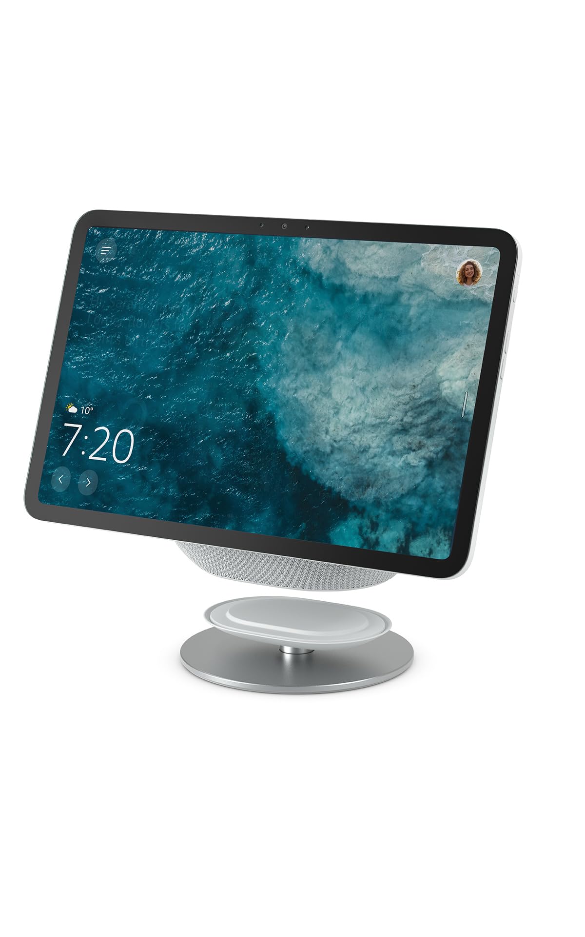 Amazon Adjustable Stand | Designed for Amazon Echo Show 8 & 11 (2025 releases, sold separately) | Glacier White - Image 1