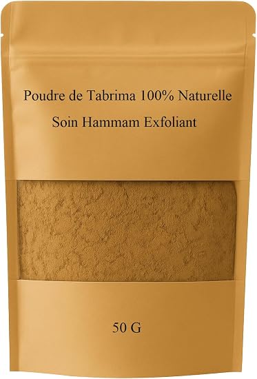 Tabrima Naturel Exfoliant 50g – Moroccan Hammam Care – Purifying Body Scrub – Clay & Plants – Soft and Cleansed Skin – 100% Natural - Image 1
