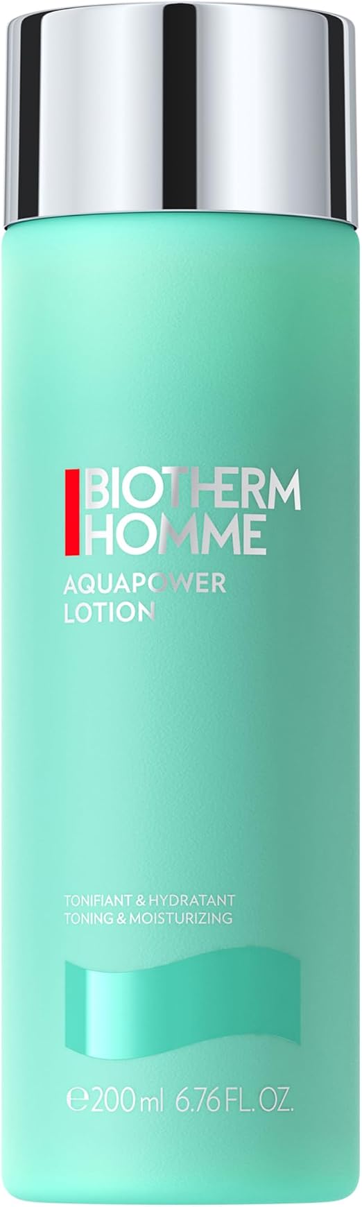 Biotherm Aquapower Men's Face Lotion, Soothed and Hydrated Skin, Prevents Shaving Burns and Redness, Enriched with Trace Elements, All Skin Types, 200 ml - Image 1