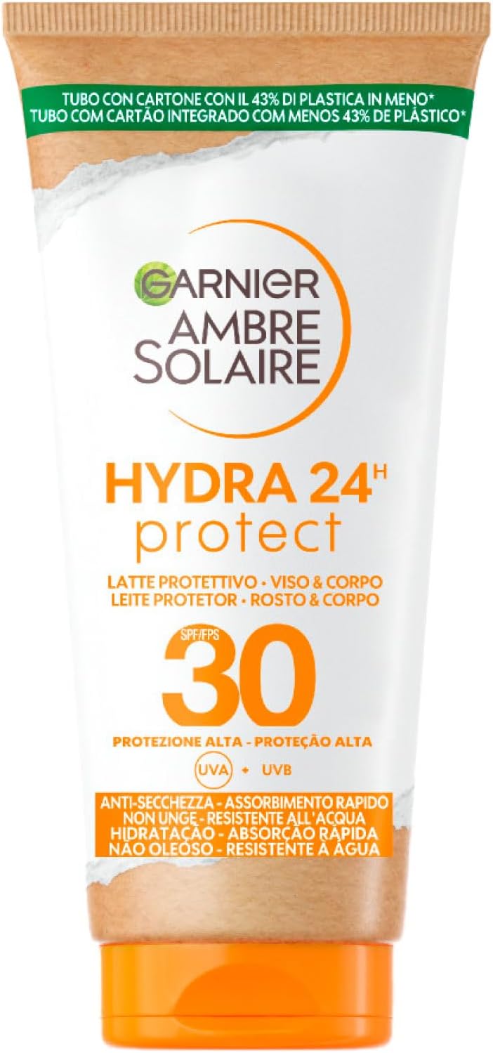 Garnier Ambre Solaire Crème Solaire Hydratant Protection Solaire Lait SPF 30, 50 ml - Image 1