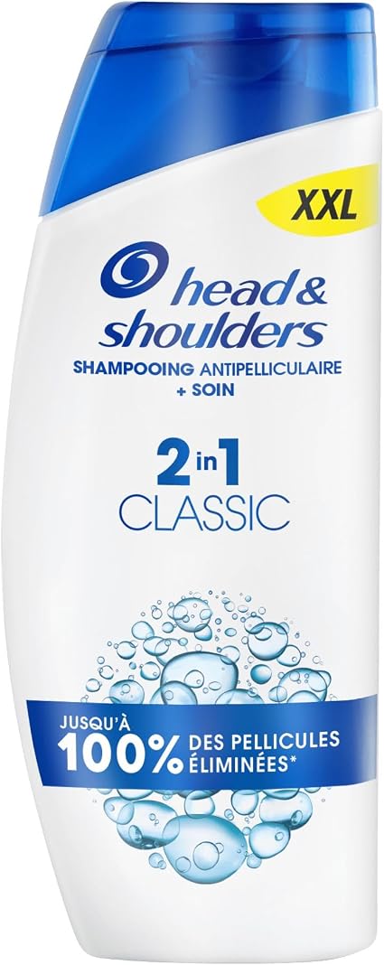 Head & Shoulders Classic 2 in 1 Anti-Dandruff Shampoo 620 ml. Up to 100% of Dandruff Eliminated, Clinically Proved. All Hair Types. Daily Use. Refreshing - Image 1