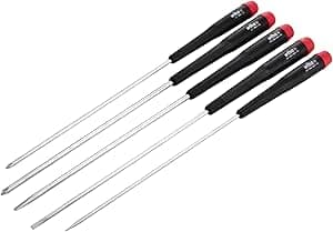 Wiha 26192 Slotted and Phillips Screwdriver Set, 5 Pieces