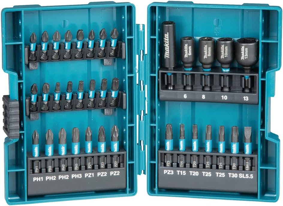 Makita B-66880 Makita Impact Face Bit Set Black - 35 Pieces - Image 1