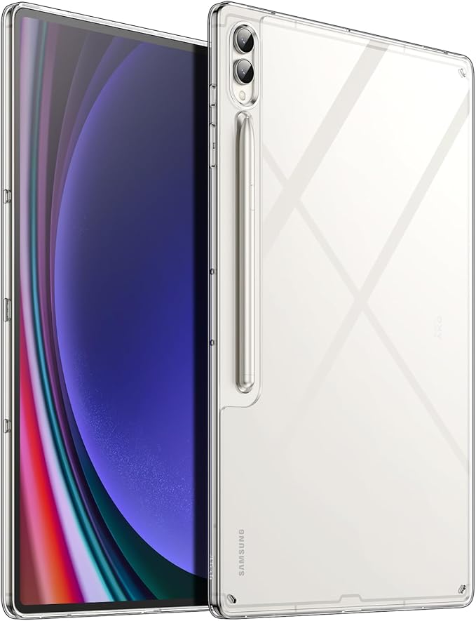JETech Clear Case for Samsung Galaxy Tab S10 Ultra/Tab S9 Ultra 14.6 Inch, Transparent Shockproof Slim Case Cover with Hard PC and Soft TPU Back (Transparent) - Image 1