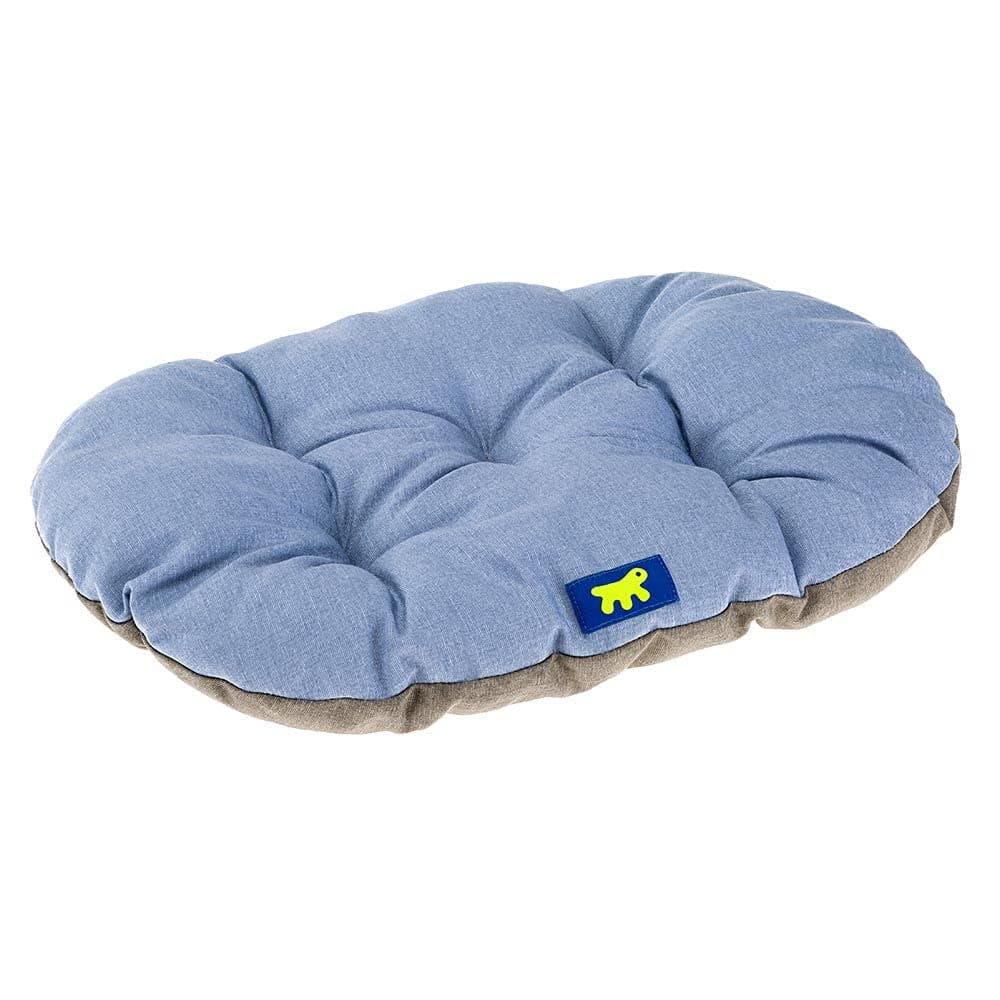 Ferplast Panier Chien Relax, Coussin pour Chiens de petite Taille, Panier Chats, Tapis pour chenils et voitures, Lavable, en coton avec rembourrage doux, 43 x 30 cm. Bleu ciel