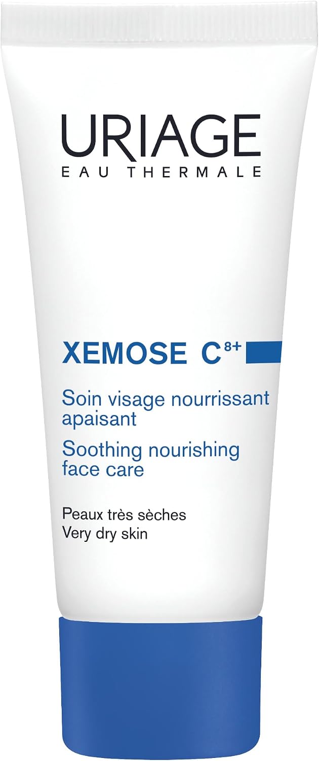 Uriage Xemose Crème Apaisante Visage Peau Sèche, Eczéma Atopique - 10% de Beurre de Karité - Hydratation 24H, Nourrit, Apaise, Protège - Non-collante, Non-grasse - Sans Parfum - Non Comédogène - 40ml - Image 1