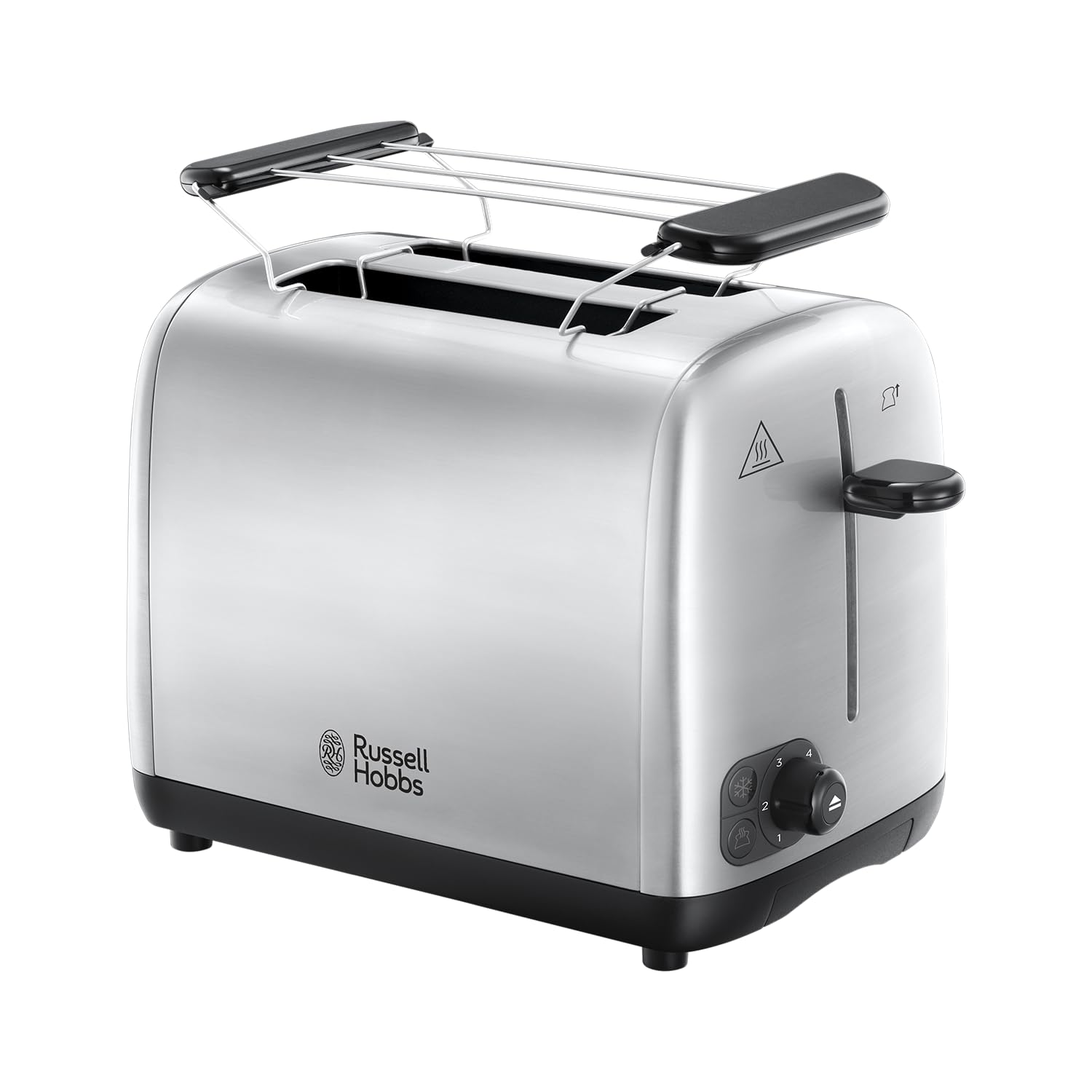 Russell Hobbs Toaster for 2 Slices Adventure Stainless Steel (2 Extra Large Slots, 6 Levels of Fast Burning, Raising & Control, Thaws, Bakery Warmer, 850W) Toaster 24080-56 - Image 1
