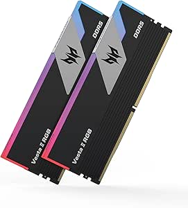 Acer Predator Vesta II DDR5 RGB 32GB (16GB x 2) 6000MHz CL36 - Compatible with Intel XMP 3.0 and AMD Expo - Working Memory for PC Gaming Computer (Black) - Image 1