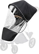 Protection contre la pluie performante pour poussette UPPAbaby Vista/Vista V2/Vista V3/Cruz/Cruz V2, protège du vent/de la pluie/de la neige/de la poussière, trou d'aération et fenêtre avec fermeture - Image 1