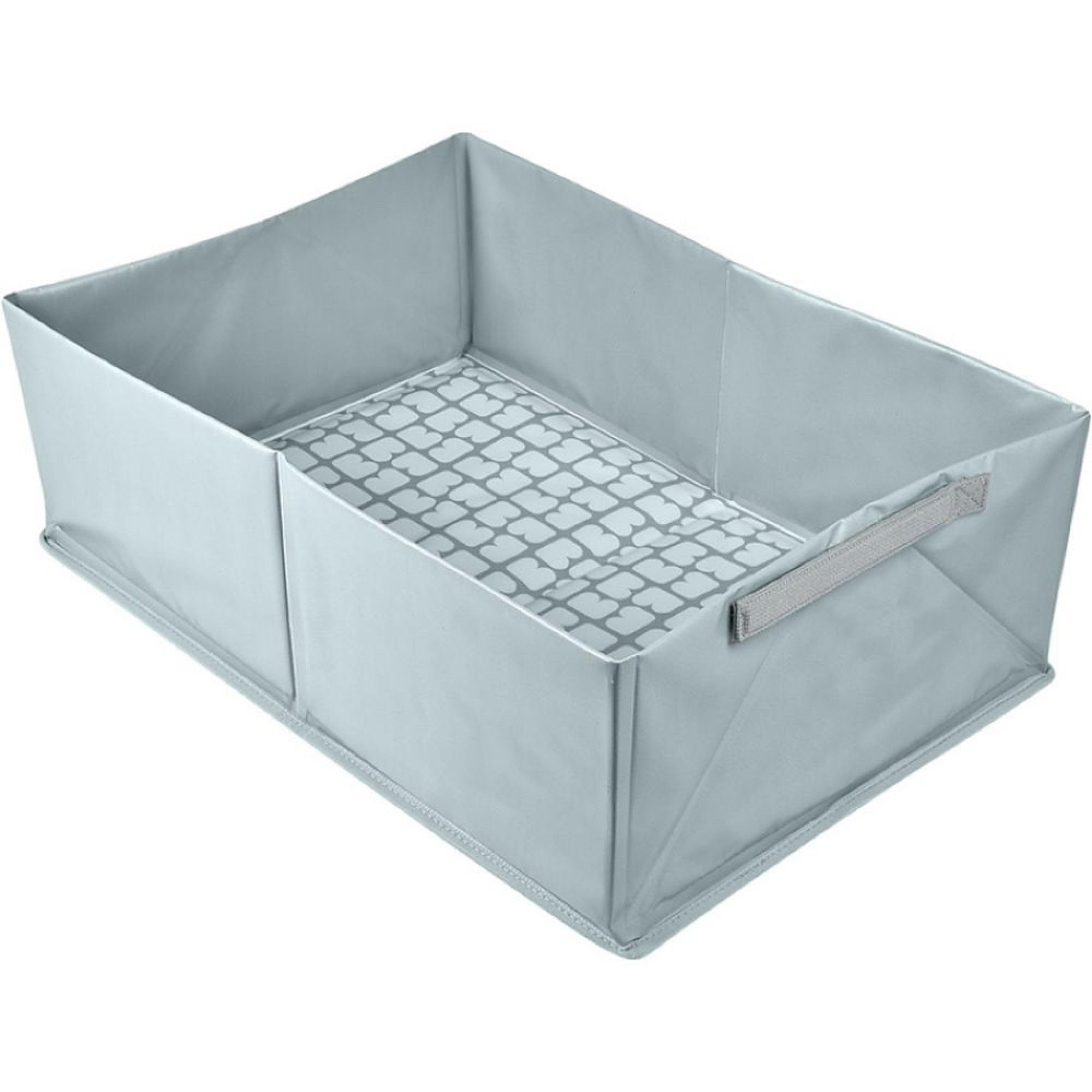 BÉABA , Folding Baby Bathtub, Ultra Compact, Trendy Design, Practical Storage, Minimal Space, Easy to Use, Camele'o Pop Up Bath, Blue - Image 1