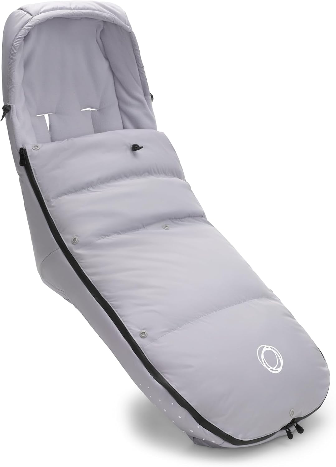 Bugaboo Winter Footmuff - Essential Accessory for Pushchair with Hood, Shoe Protector and Two-Way Zip - Grey Mist - Image 1