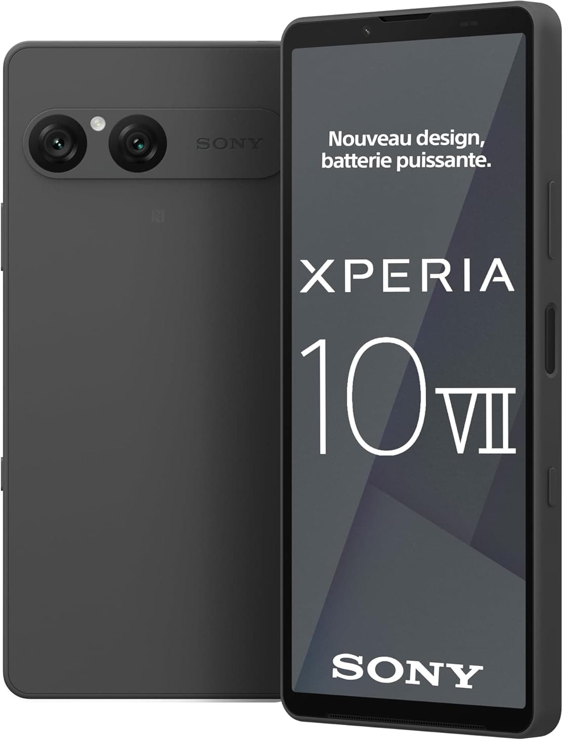 Sony Xperia 10 VII - 6.1 Inch 19.5:9 OLED with 120Hz, 5000mAh Battery, 16mm Ultra Wide Angle Lens, 3.5mm Audio, Android 15, IP65/68, Dual SIM Hybrid, Black Charcoal