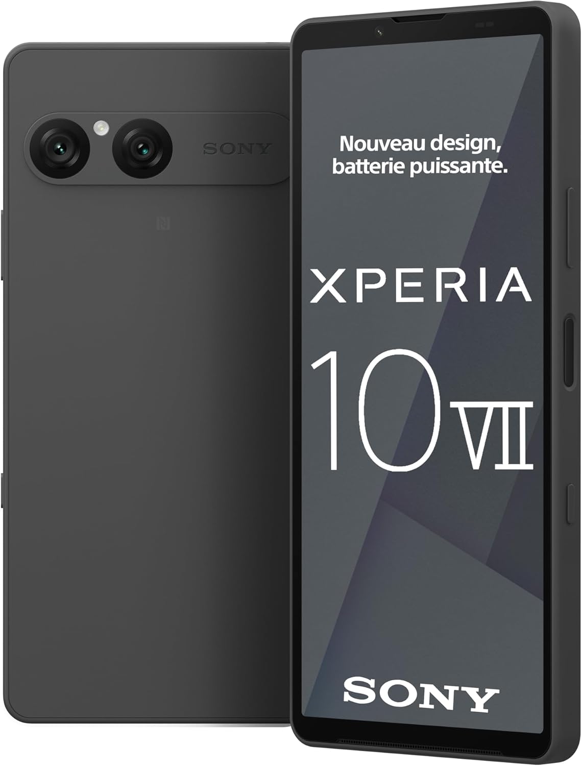 Sony Xperia 10 VII - 6.1 Inch 19.5:9 OLED with 120Hz, 5000mAh Battery, 16mm Ultra Wide Angle Lens, 3.5mm Audio, Android 15, IP65/68, Dual SIM Hybrid, Black Charcoal - Image 1