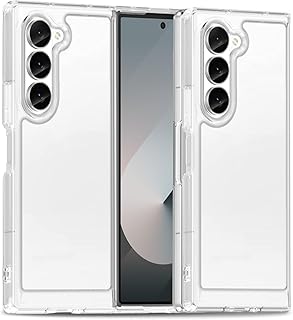 Coque pour Samsung Galaxy Z Fold 6, Housse de Protection Antichoc, Anti-Jaunissemente, Anti-Rayures, Case Arrière Rigide en PC, Étui TPU Ultra-Mince, Transparente - Image 1