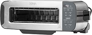 Ninja Foodi ST202EU 3-in-1 Toaster, Grill and Panini Press, 7 Cooking Functions, Includes Panini Press, Baking Tray and Crumb Tray, Stainless Steel - Image 1