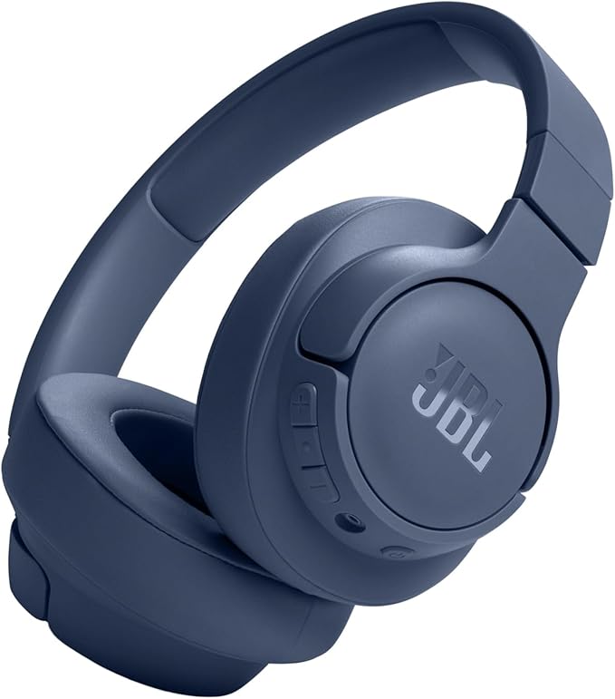 JBL Tune 720BT Wireless Headphones, Lightweight and Comfortable, Bluetooth 5.3, Up to 76 Hours Battery Life, Fast Charging, JBL Pure Bass Sound, Blue - Image 1
