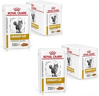 Veterinary Urinary s/o Moderate Calorie | Double Pack | 2 x 12 x 85 g | Dietary Complete Food for Cats | for Dissolving Struvite Stones | RSS Value Low - Image 1