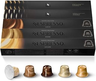 Original Barista Creations Bundle 50 Capsules - 10 x Chiaro, 10x Scuro, 10x Corto, 10x Vaniglia, 10x Caramello - Image 1