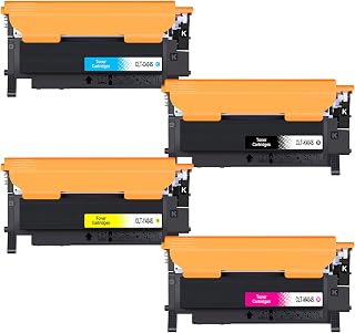 Veson CLT-404S CLT-P404C Toner pour Samsung C480W, compatible avec Samsung CLT K404S C404S M404S Y404S Toner Xpress SL C480W C480FW C430W C480FN C480 C430 C43X C48X Series Noir jaune magenta) - Image 1